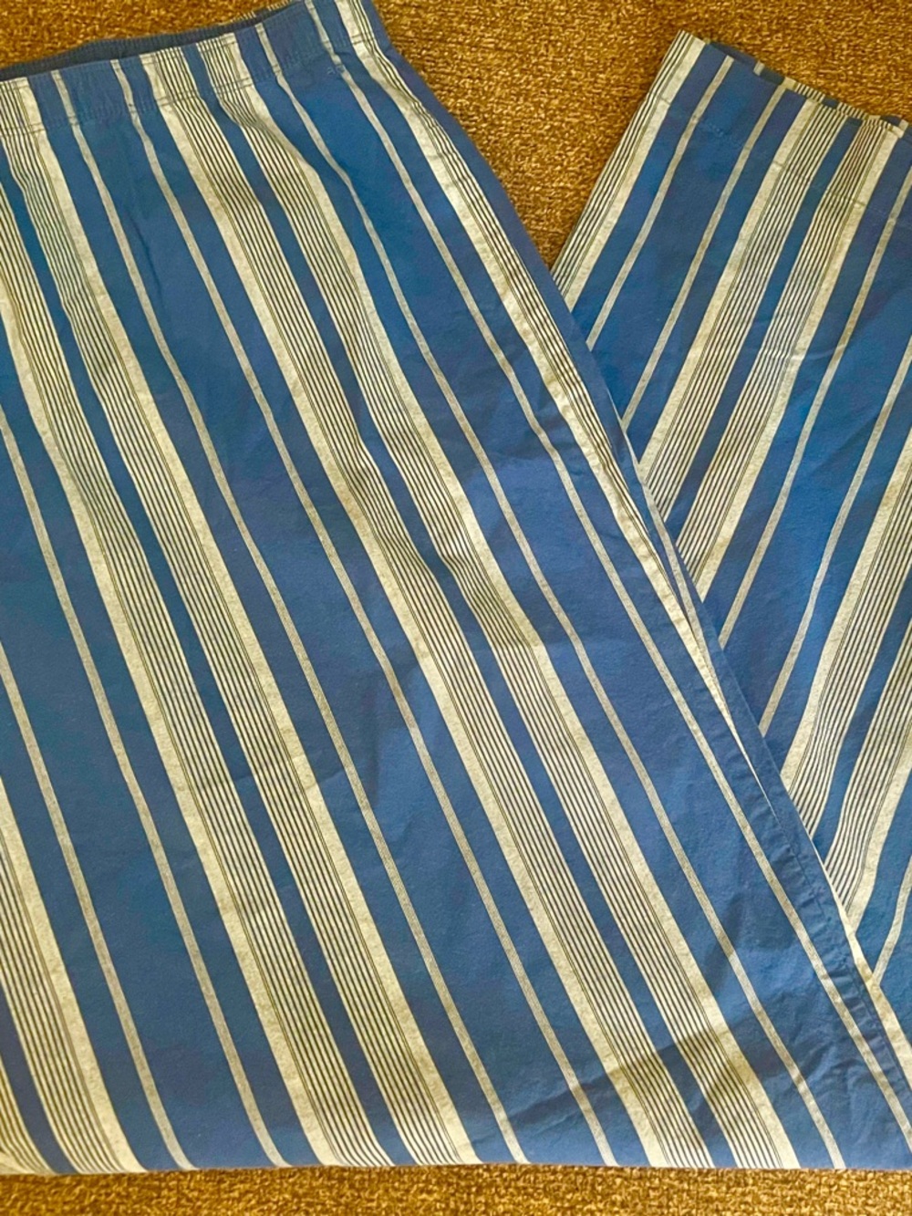 American Eagle Blue and White Striped Pajama pants